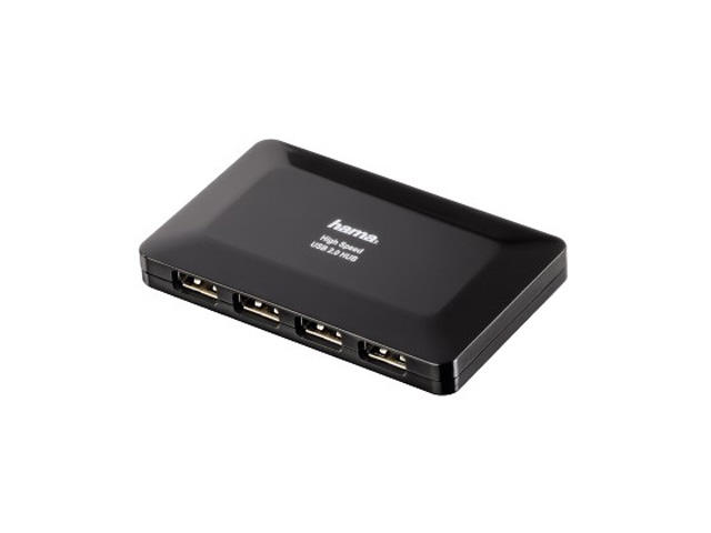 Джаджи Hama USB 2.0, 4-портов хъб