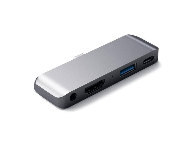 Кабели и Адаптери Satechi USB-C Mobile Pro Hub, тъмносив