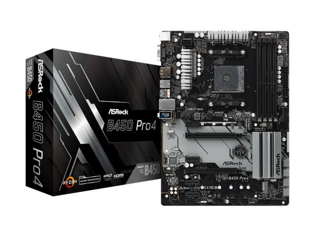 Дънни платки ASRock B450 Pro4