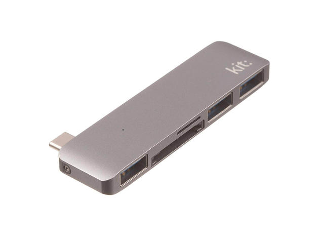 Кабели и Адаптери Kit C5IN1GR USB-C to SD/Micro SD