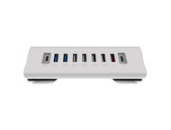 Кабели и Адаптери Macally 9-Port USB-A, USB-C Hub Charger, сребирст