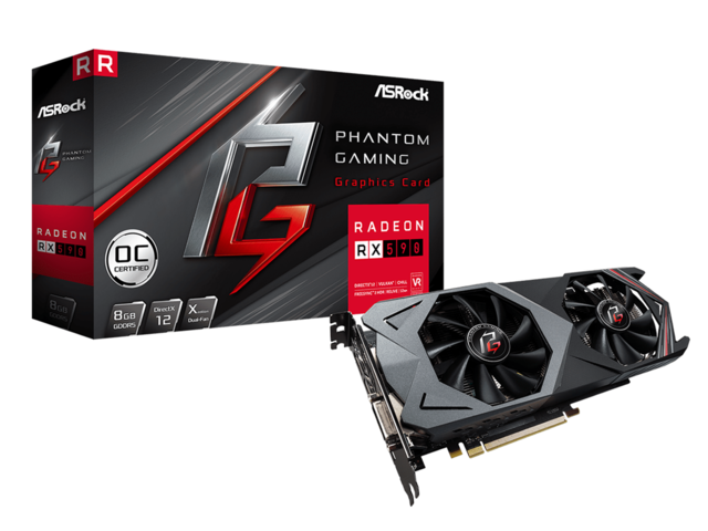 Видео карти ASRock Phantom Gaming X Radeon RX 590 OC 8G