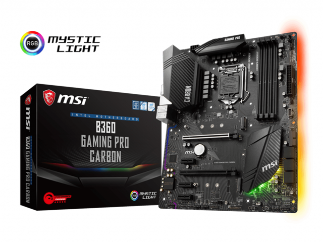 Дънни платки MSI B360 GAMING PRO CARBON