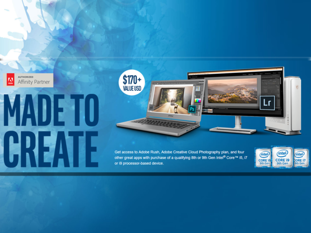 Игри MSI Adobe Creator pack
