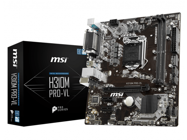 Дънни платки MSI H310M PRO-VL