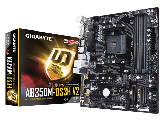 Дънни платки Gigabyte GA-AB350M-DS3H V2