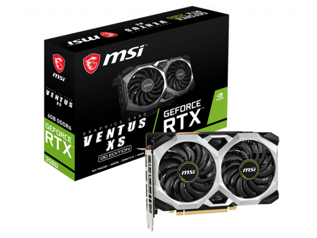 Видео карти MSI GeForce RTX 2060 VENTUS XS 6G OC