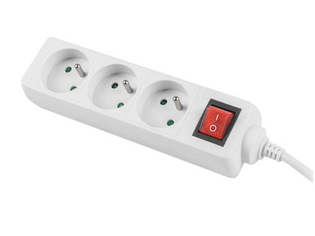 Разклонители Lanberg power strip 3 m White