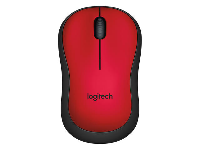 Мишки Logitech M220 Silent, в червено