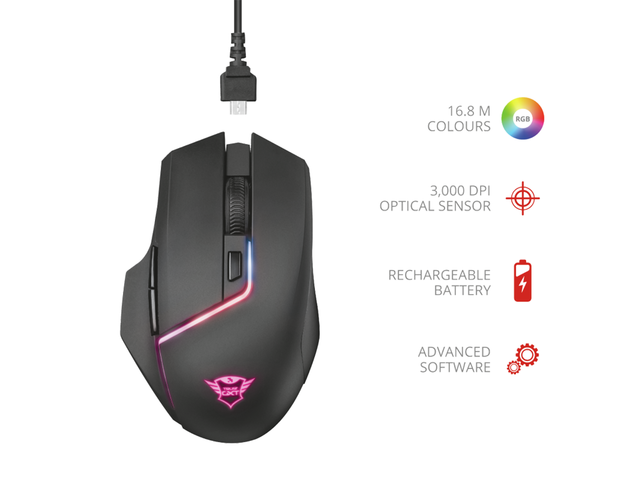 Мишки Trust GXT 161 Disan Wireless Gaming Mouse