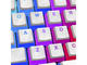 Джаджи Капачки за механична клавиатура HyperX Pudding White Double Shot PBT Keycap Set upgrade kit