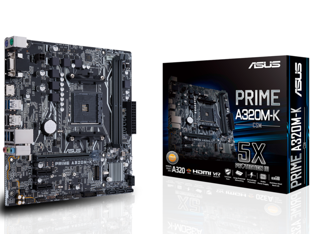Дънни платки ASUS PRIME A320M-K/CSM
