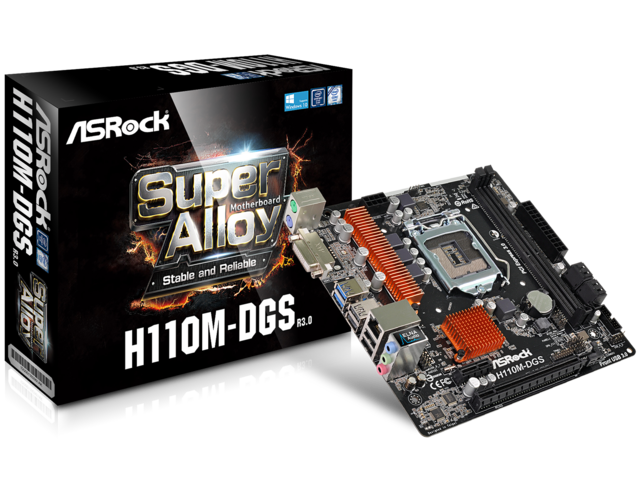 Дънни платки ASRock H110M-DGS R3.0