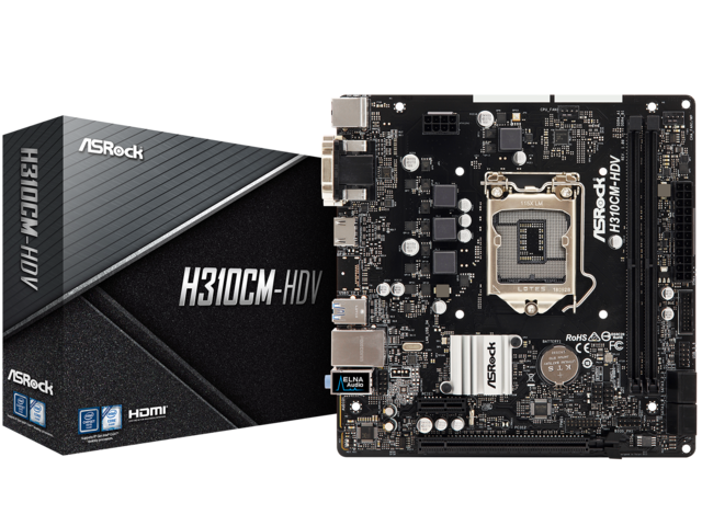 Дънни платки ASRock H310CM-HDV