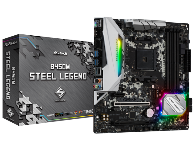 Дънни платки ASRock B450M Steel Legend