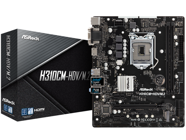 Дънни платки ASRock H310CM-HDV/M.2