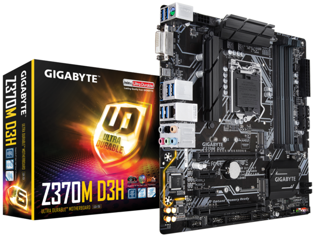 Дънни платки GIGABYTE Z370M D3H