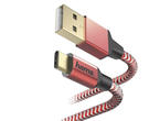 Кабели и Адаптери HAMA Reflective, в червено