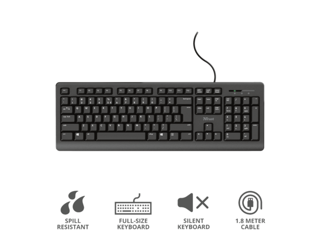 Клавиатури TRUST Primo Keyboard BG layout