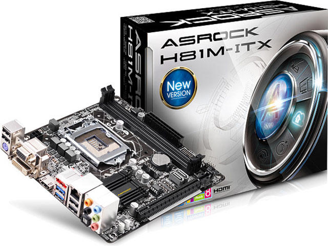 Дънни платки ASRock H81M-ITX/WiFi