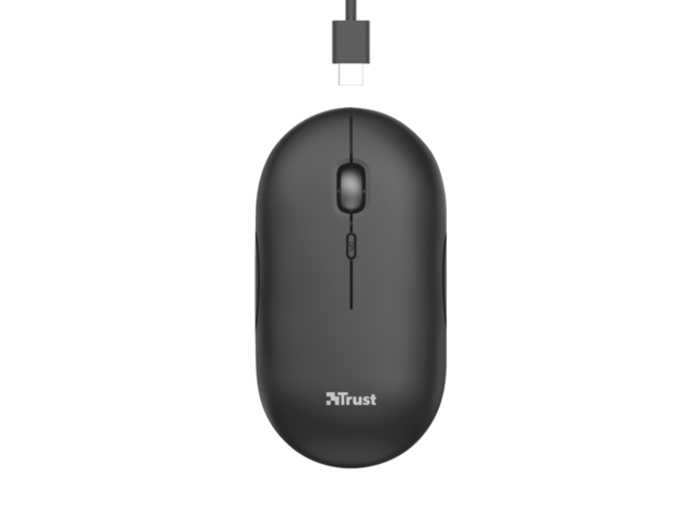 Мишки TRUST Puck Wireless & BT Rechargeable Mouse Black