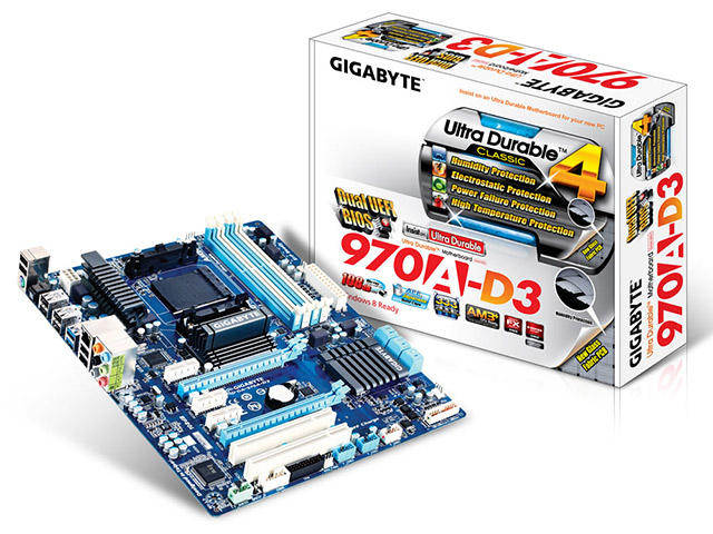 Дънни платки GIGABYTE GA-970A-D3