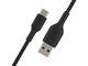 Кабели и Адаптери Belkin кабел BOOST↑CHARGE™ с оплетка от USB-C към USB-A (2 метра, черен)
