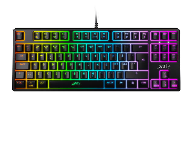 Клавиатури Xtrfy K4 TKL RGB Kailh Red Switch, US Layout