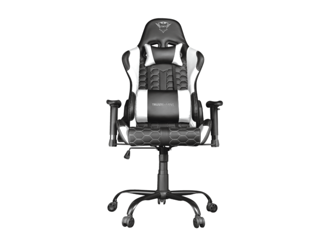 Геймърски столове Trust GXT 708W, в черно-бяло