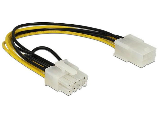 Кабели за компоненти Кабел DeLock PCI Express power 6 pin женско > PCI Express 8 pin