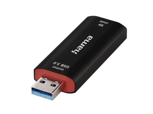 Кабели и Адаптери Hama стик за видеозапис , USB конектор - HDMI™ гнездо, 4K