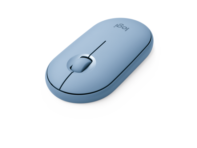 Мишки Logitech Pebble M350, Blue Grey
