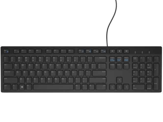 Клавиатури Dell KB216 Wired Multimedia Keyboard Bulgarian Black