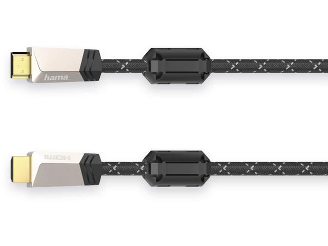 Кабели и Адаптери Hama Premium HDMI™ кабел с Ethernet, щепсел - щепсел, феритен, метален, 1.5 метра