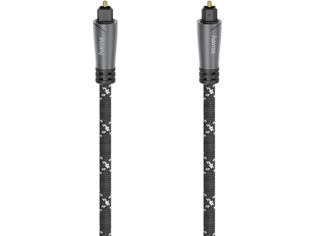 Кабели и Адаптери Hama Audio Optical Fibre Cable, ODT Plug (Toslink), Metal, 3 метра