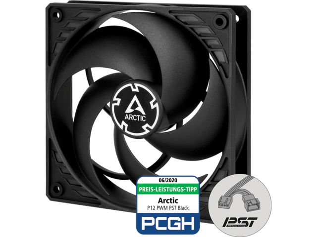 Вентилатори Arctic P12 PWM PST Black