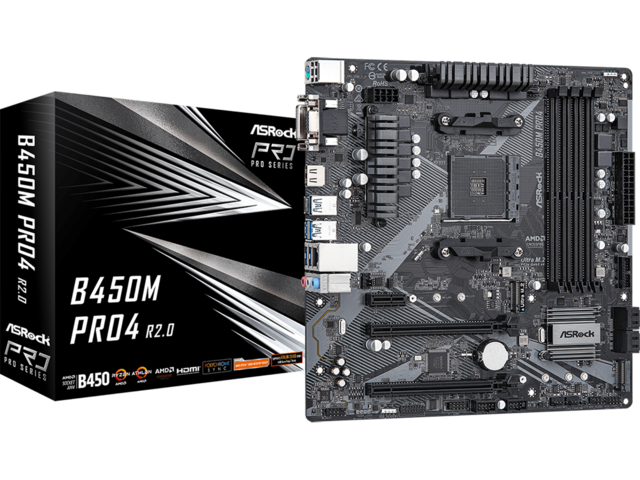 Дънни платки ASRock B450M Pro4 R2.0