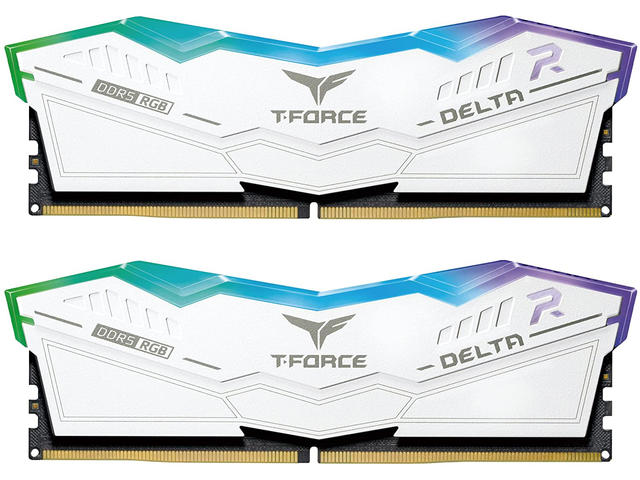 Оперативна памет 32GB (2x16GB) DDR5 6200MHz Team Group T-Force Delta RGB White