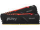 Оперативна памет 32GB (2x16GB) DDR4 3600 MT/s Kingston FURY BEAST RGB Black