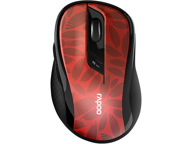 Мишки Rapoo M500 Silent, в червено-черно