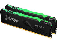 Оперативна памет 32GB (2x16GB) DDR4 3200 MT/s Kingston FURY BEAST RGB Black