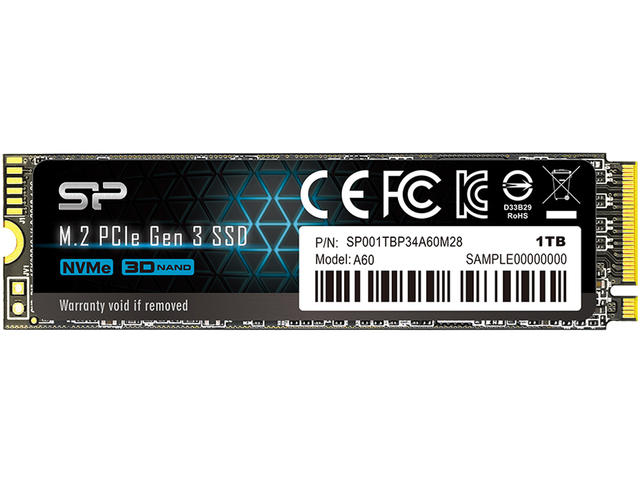 SSD 1TB Silicon Power A60 PCIe Gen3x4