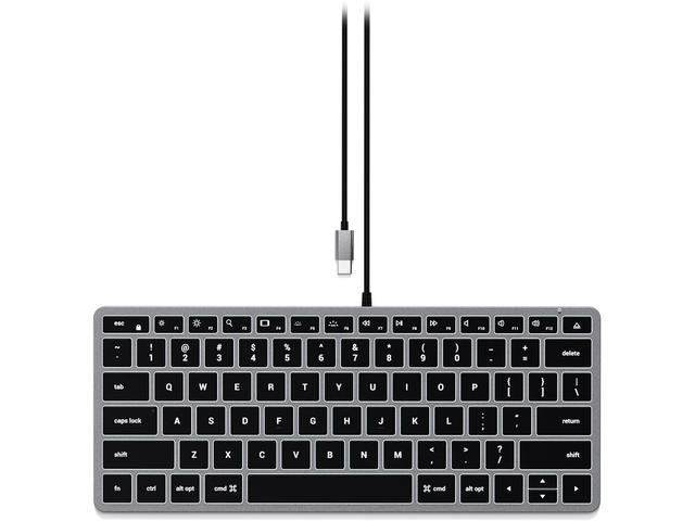Клавиатури Satechi Slim W1 USB-C US - Space Grey