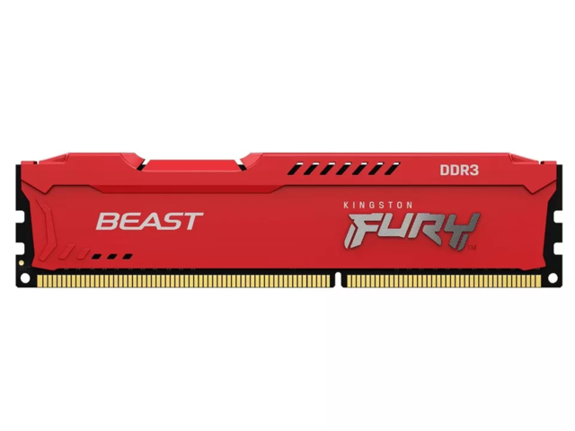 Оперативна памет 8GB DDR3 1600MHz Kingston FURY BEAST Red