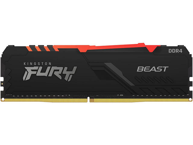 Оперативна памет 16GB DDR4 3200 MT/s Kingston FURY BEAST RGB Black