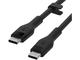 Кабели и Адаптери Belkin BOOST CHARGE Silicone cable USB-C to USB-C 2.0 - 3M - Black