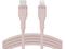 Кабели и Адаптери Belkin BOOST CHARGE Silicone cable USB-C to Lightning - 2M - Pink
