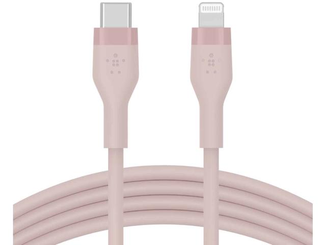Кабели и Адаптери Belkin BOOST CHARGE Silicone cable USB-C to Lightning - 2M - Pink