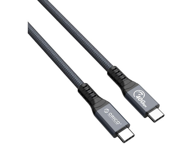 Кабели и Адаптери Orico кабел Cable Thunderbolt 4 / USB4 - Type-C to Type-C 40Gbps PD100W 2.0m Grey