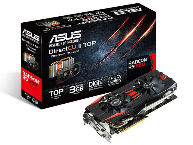 Видео карти ASUS R9 280 DC2T 3GD5
